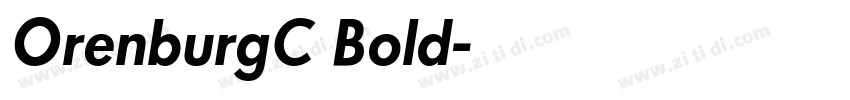 OrenburgC Bold字体转换